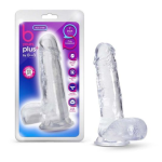 Soft Realistic Transparent Dildo With Powerful Suction Cups in Pakistan
